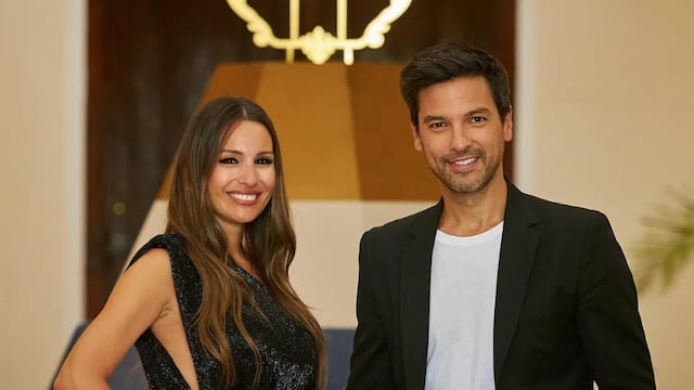 El Chino Leunis y Pampita.