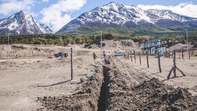 Continúan los trabajos en la urbanización San Martín.