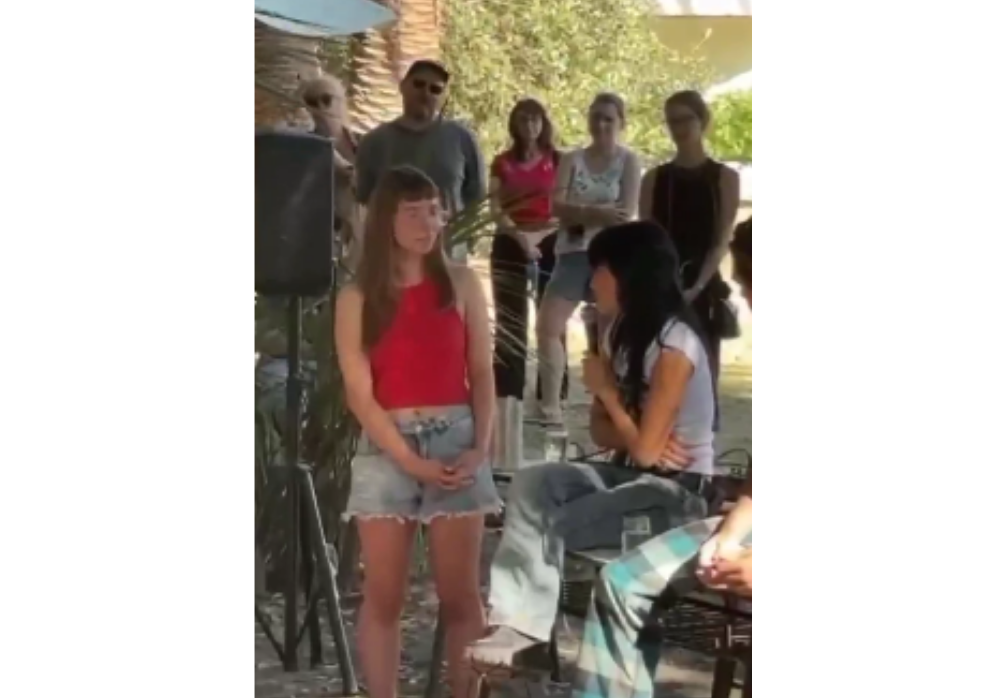 Lali dio una charla en Fundación Sí.