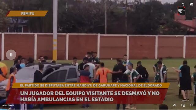 Se descompensó mientras jugaban al futbol y el equipo local no contaba con ambulancia para trasladarlo.