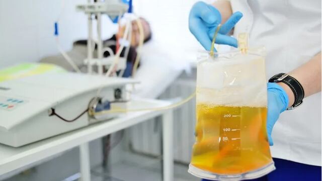 El tratamiento con plasma se realiza al inicio de los síntomas en pacientes moderados. Diario de Cuyo