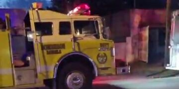 El incendio hizo que actuaran rápidamente los bomberos de Rafaela