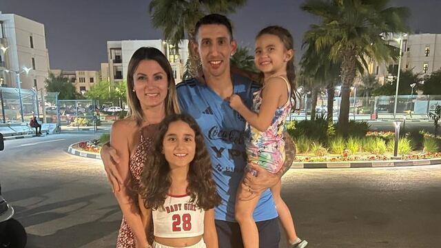 Ángel Di María y sus tres pilares: Jorgelina, Mía y Pía