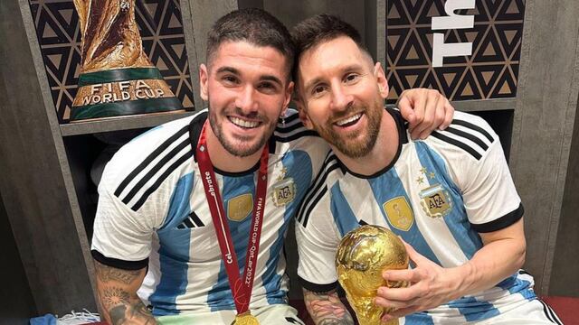 Rodrigo de Paul y Lionel Messi
