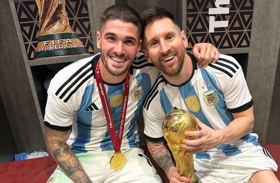 Las emotivas palabras de Rodrigo De Paul a Lionel Messi: “Un hermano mayor”