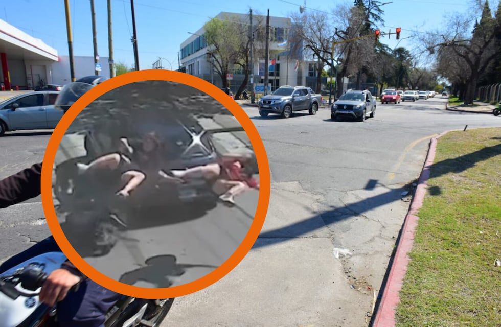 Terrible choque entre una moto y un auto: un joven fue internado en Córdoba