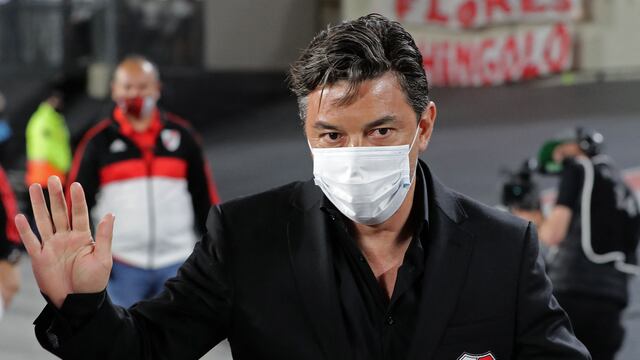 El técnico de River, Marcelo Gallardo, se molestó ante una pregunta por su continuidad.