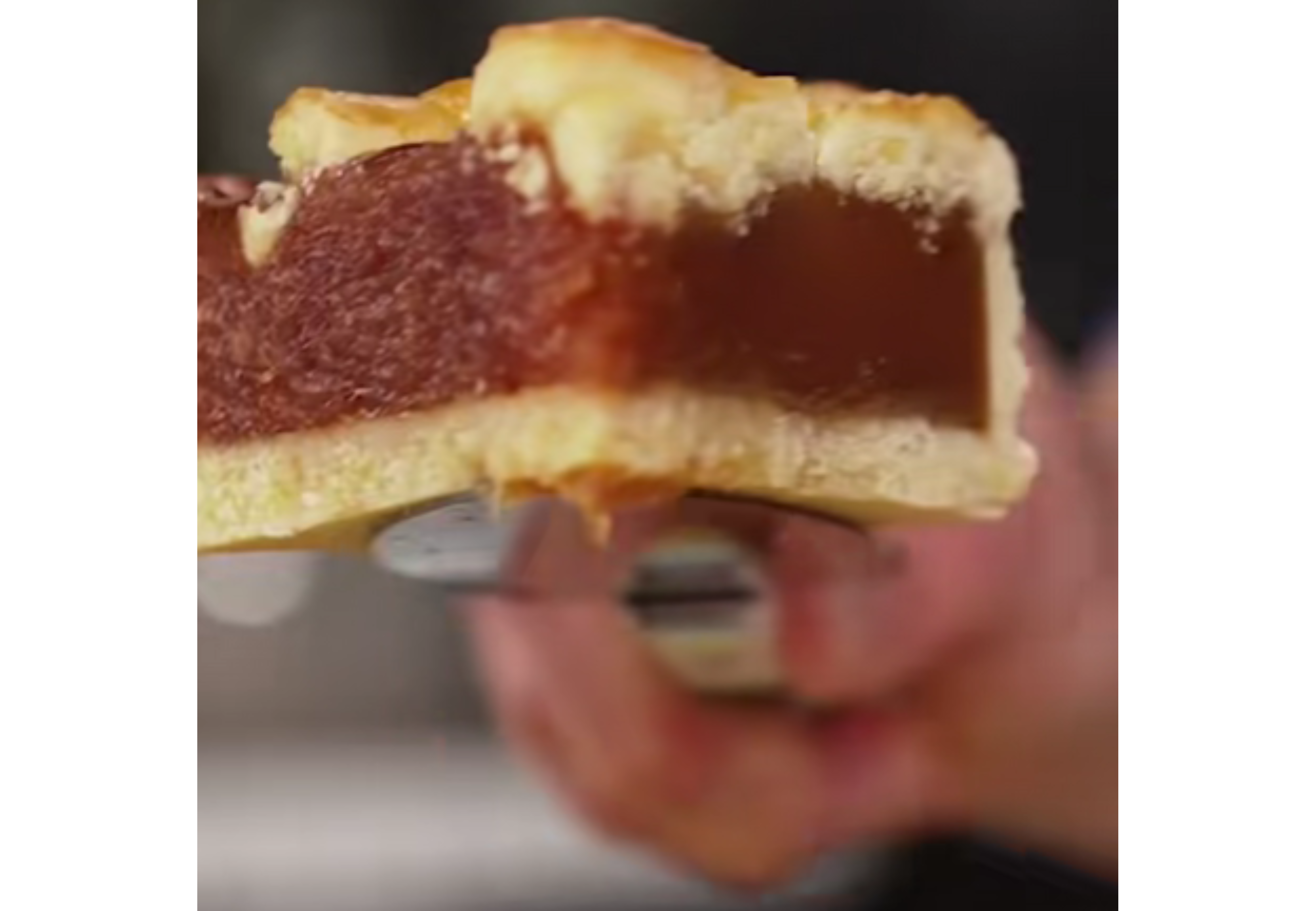 Así queda la pastafrola con esta receta.