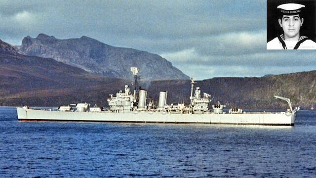 El crucero Belgrano y Felipe Santiago Gallo