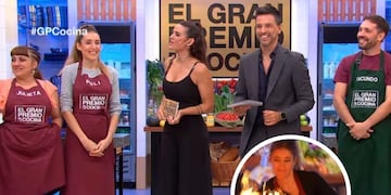 El impactante momento en el Gran Premio de la Cocina: se le prendió fuego el plato de una participante