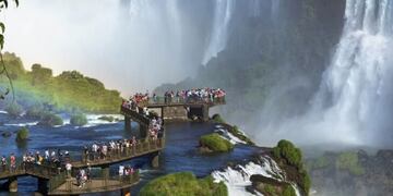 El Parque Nacional Iguazú recibió a más de 6000 visitantes en el día de ayer.