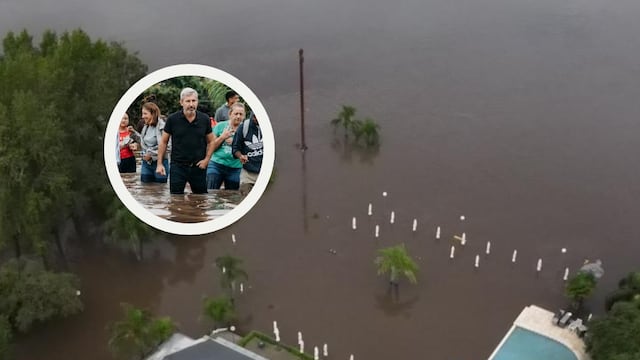 Llega a Gualeguaychú el gobernador Rogelio Frigerio para recorrer las zonas afectadas por las inundaciones
