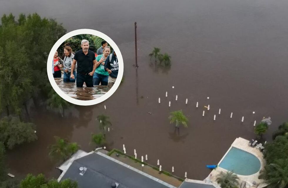 Llega a Gualeguaychú el gobernador Rogelio Frigerio para recorrer las zonas afectadas por las inundaciones