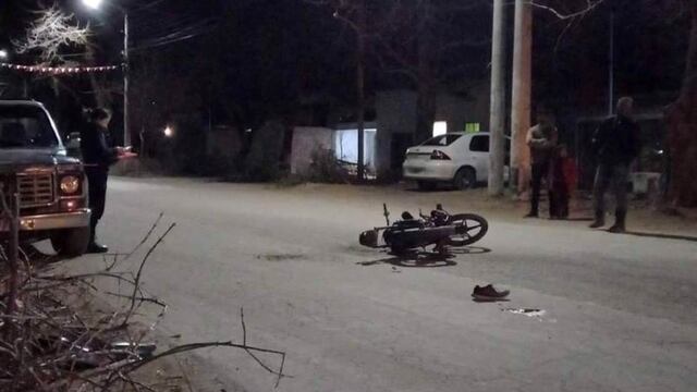 Elías Roldán chocó contra una camioneta el miercoles 17 de agosto en la zona de La Marzolina en General Alvear.