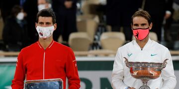 Novak Djokovic y Rafael Nadal serán cabezas de serie en Roland Garros.