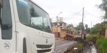 Continúan en ejecución las obras en el barrio Villa Tacuara.