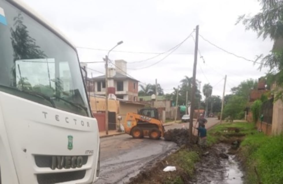 Continúan en ejecución las obras en el barrio Villa Tacuara