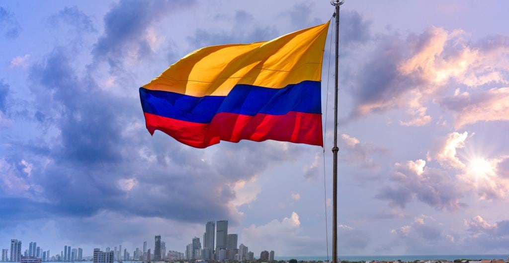 Bandera de Colombia.