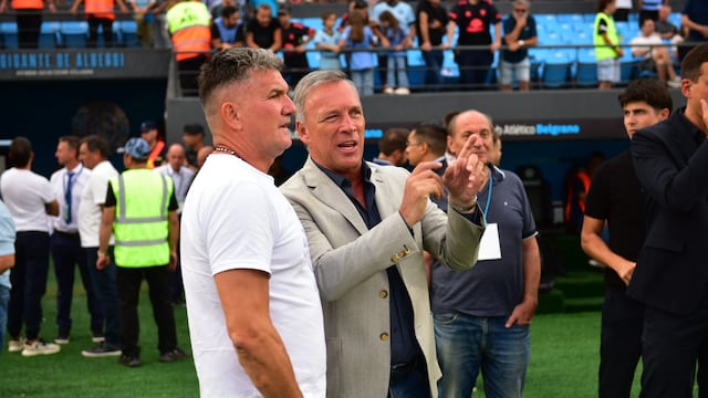 Luis Fabián Artime y Andrés Fassi, los presidentes de Belgrano y Talleres, respectivamente (La Voz archivo).