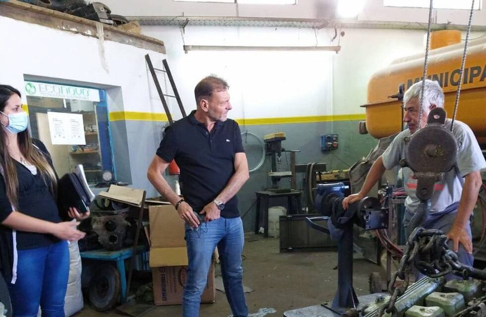 Darío Cocco visitó el Corralón Municipal