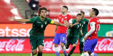 Marcelo Martins marcó este martes frente a Chile.