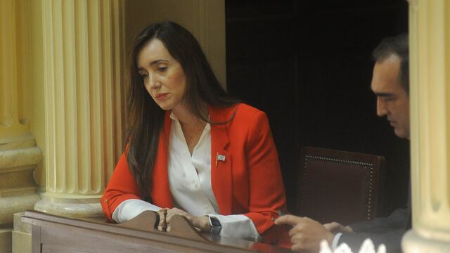 Victoria Villarruel, presidenta del Senado. Foto Federico Lopez Claro