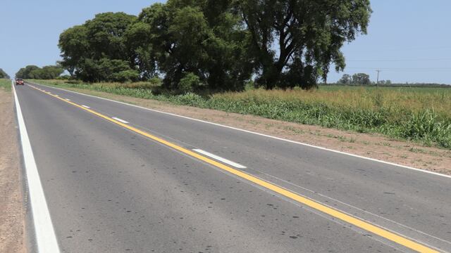 Terminó la repavimentación de la ruta 70, entre Presidente Roca y Rafaela