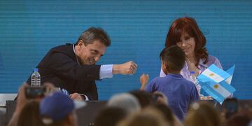 Sergio Massa junto a Cristina Kirchner, dos de las figuras pesadas del Frente de Todos que irán en búsqueda de la lucha presidencial.