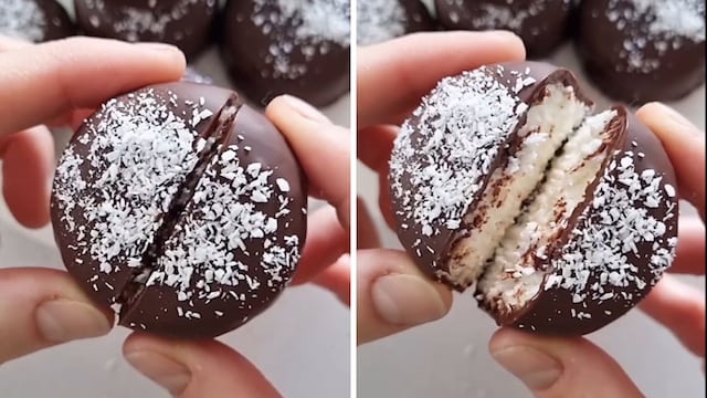 Cómo hacer bocaditos de coco y chocolate: la receta fácil, saludable y en cuatro pasos