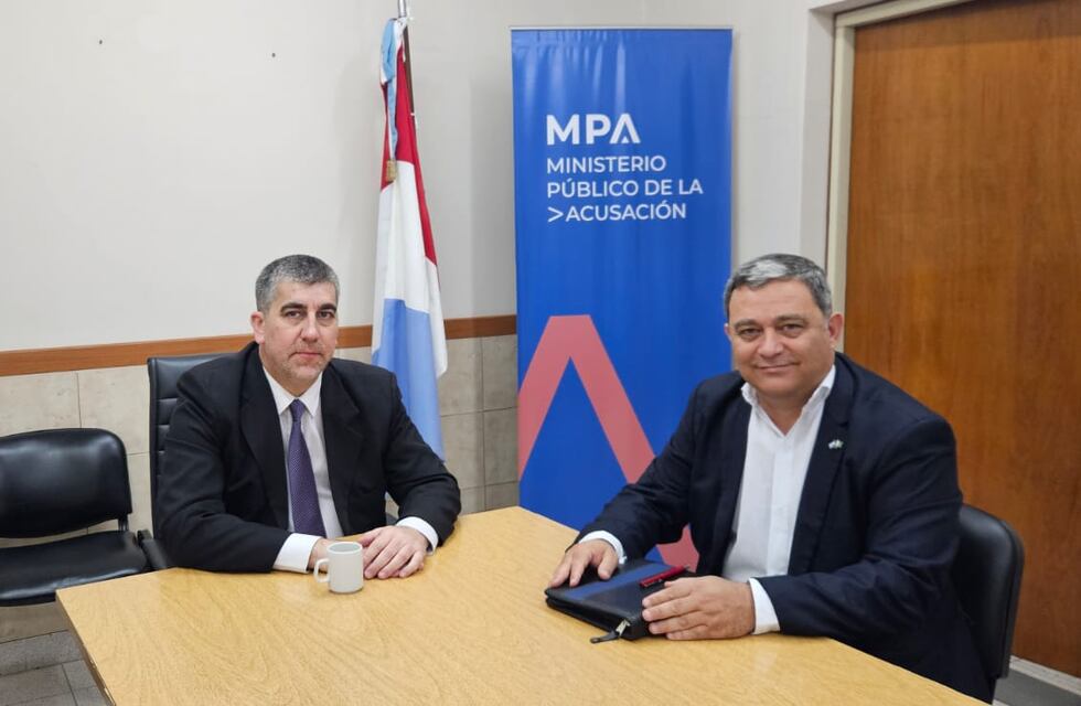 El Fiscal Regional de Rafaela se reunió con el Presidente Comunal de Arrufó
