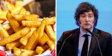 Javier Milei papas fritas.