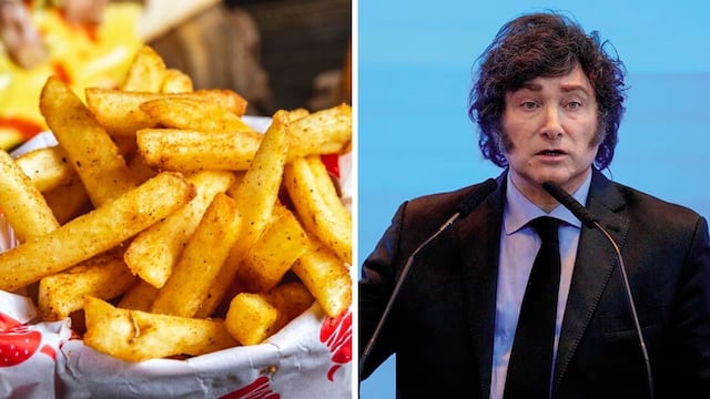 Javier Milei papas fritas.
