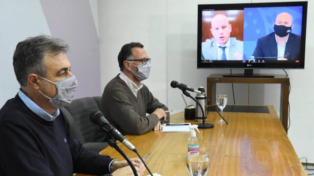 Luis Castellano y Diego Peiretti participaron de la videoconferencia