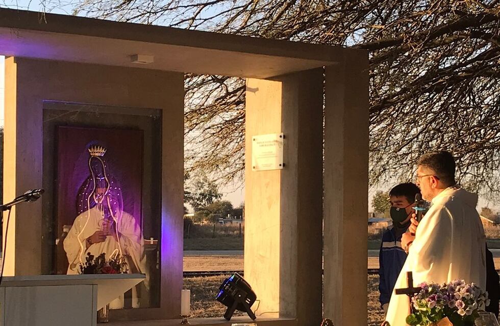 La Familia Martinatto inauguró la Ermita de la Virgen de Guadalupe en El Fuertecito