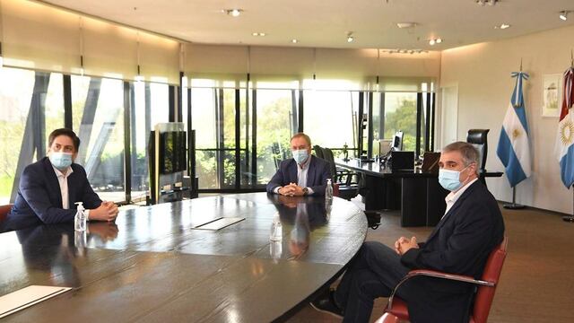 Trotta y Schiaretti mantuvieron una reunión en el Centro Cívico (Prensa Gobierno)