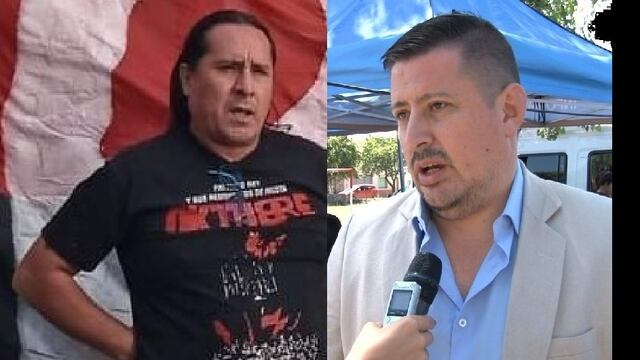 Declaraciones de José Surita (izq.), del Movimiento Evita Jujuy, provocaron una fuerte reacción del secretario de Gobierno provincial, Diego Rotela (der.).