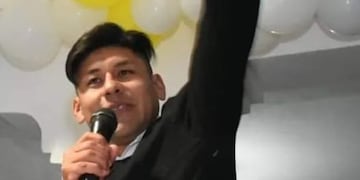 El joven Cacique Jonathan Rueda.