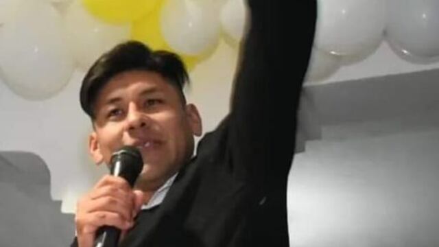 El joven Cacique Jonathan Rueda.