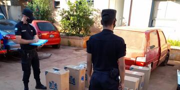 Persecución en San Pedro terminó con el secuestro de una carga de cigarrillos ilegales de más de un millón de pesos.