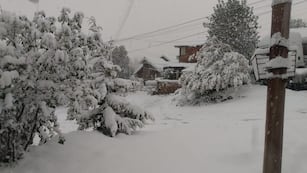 Así luce Bariloche en octubre, tras el temporal ocurrido el fin de semana.