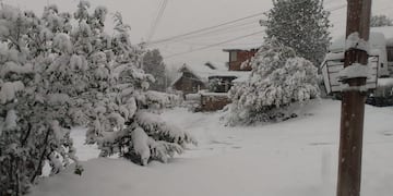 Así luce Bariloche en octubre, tras el temporal ocurrido el fin de semana.