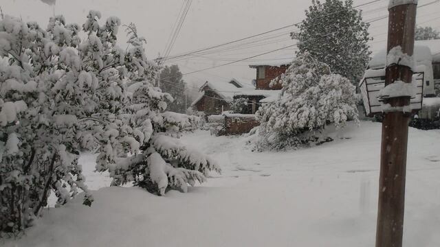 Así luce Bariloche en octubre, tras el temporal ocurrido el fin de semana.
