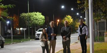 Inauguraron nueva iluminación en el barrio 17 de octubre