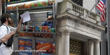 Algunos neoyorquinos reconocieron al presidente argentino