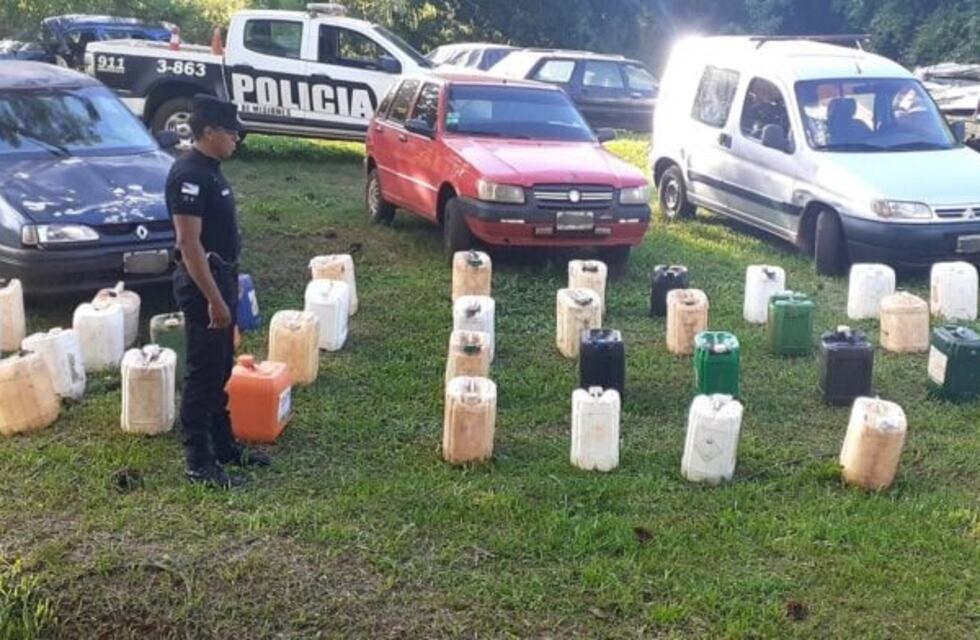 Incautaron más de mil litros de combustible de contrabando en El Alcázar