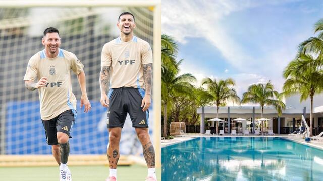 El lujoso hotel en el que está la Selección Argentina.