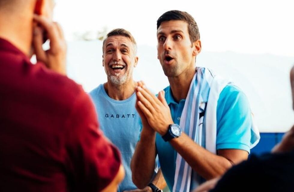 Cumbre serbia: Gabriel Batistuta visitó a Novak Djokovic y más estrellas