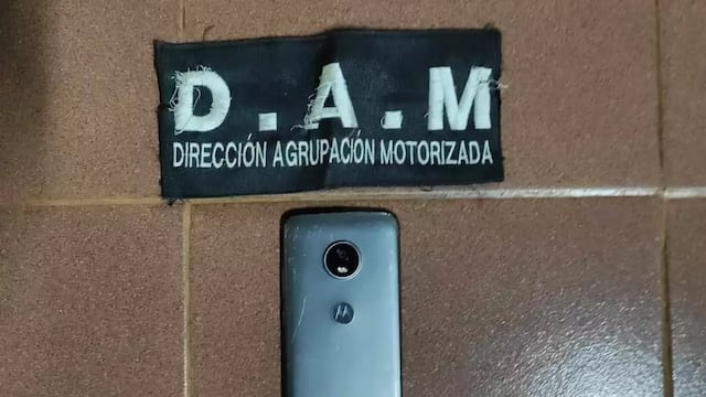 Una vez finalizados los trámites de rigor, el celular fue restituido al taxista.