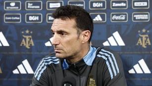 Lionel Scaloni, DT de la selección argentina de fútbol, en conferencia de prensa en la previa del choque con Puerto Rico. (Captura de pantalla)