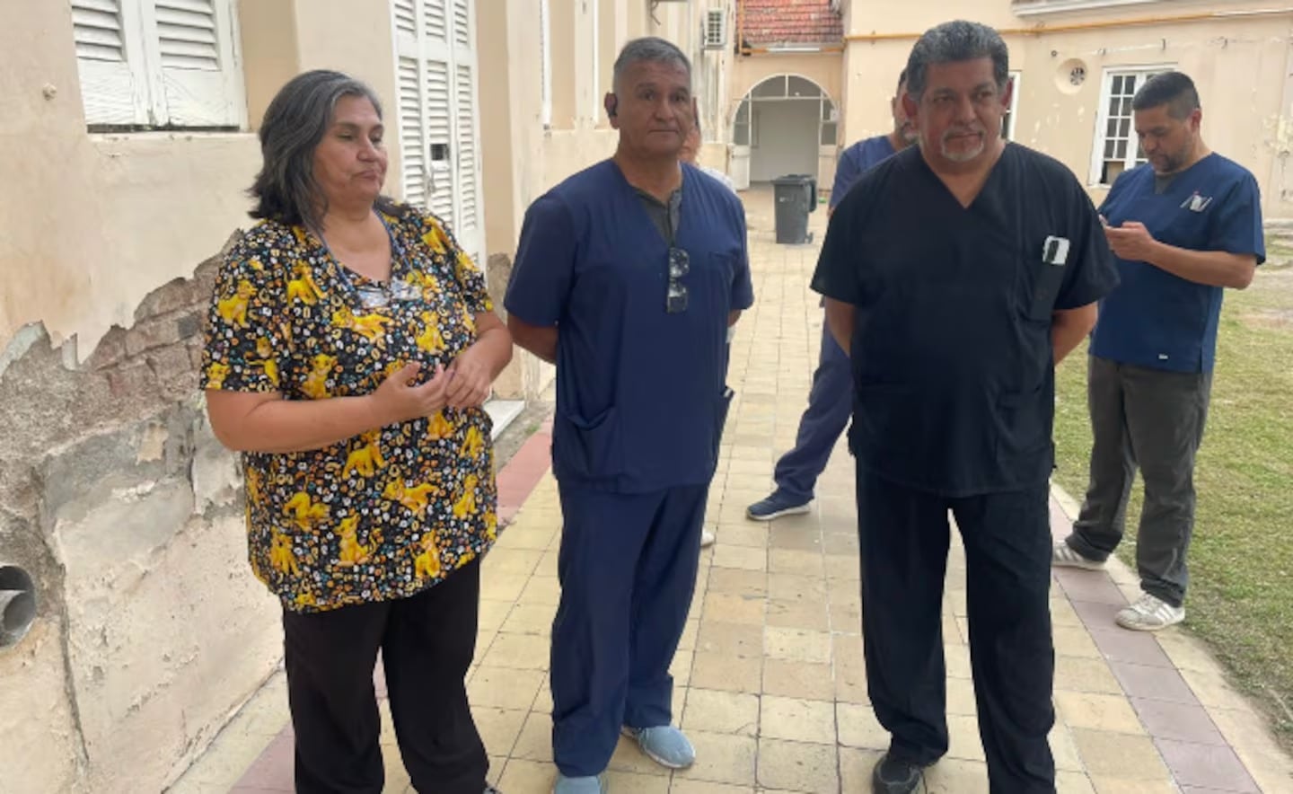 Claudia, la enfermera que sufrió el asalto.